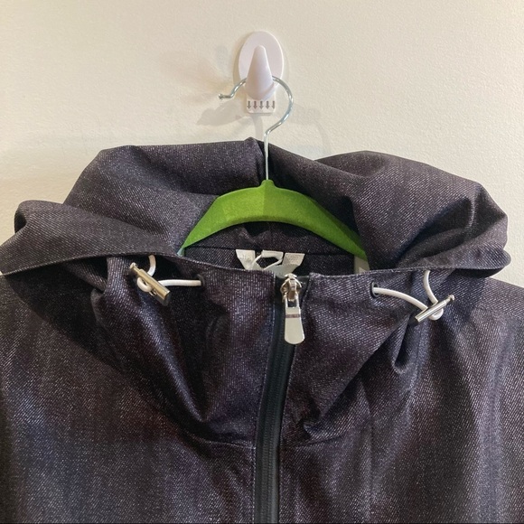 SOSKEN Sz 1-2 (US 22) Honor Denim Soft Shell Rain Jacket Coat Oversized - Picture 5 of 14